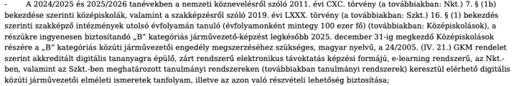 Részlet a dokumentációból