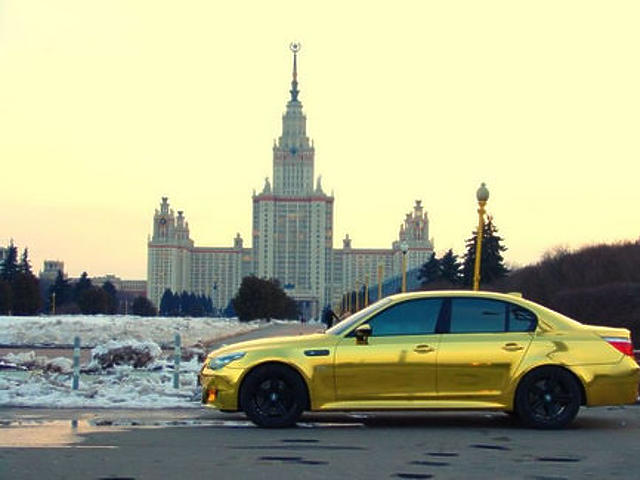 Moszkva arany BMW-je