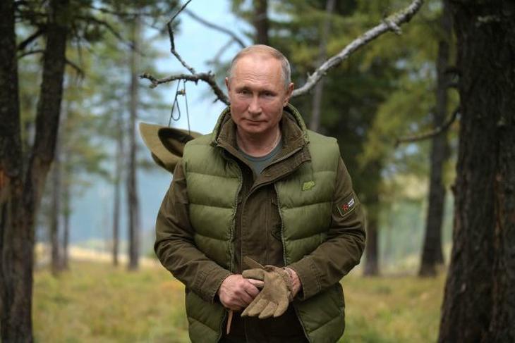 Vlagyimir Putyin orosz elnök (Fotó: MTI/EPA/Alekszej Druzsinyin)