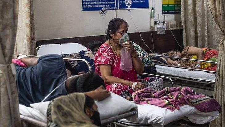 Egy indiai kórházban. Fotó: BBC