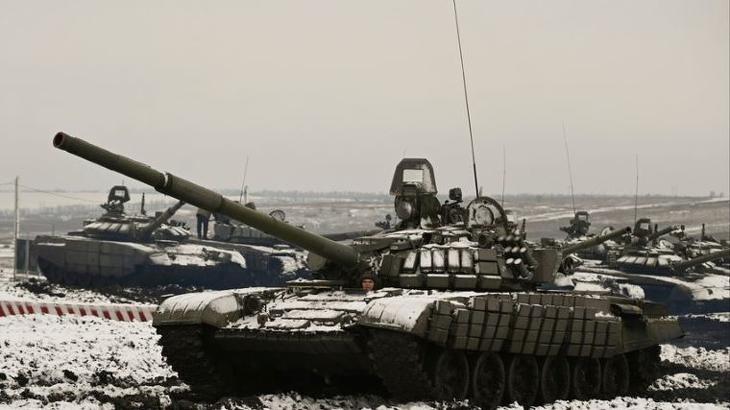 Putyin ilyen T–72B3 harckocsikat is bevethet (Fotó: MTI/AP)