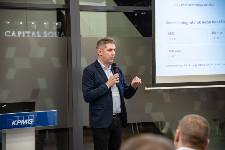 Fehér Sándor, a Magyar Gazdaságfejlesztési Ügynökség (MGFÜ) fenntartható versenyképességi osztályának vezetője 