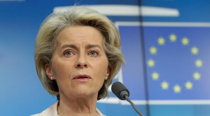 Ursula Von der Leyen: Az EU-nak az orosz zsarolások ellenére sikerült kompenzálnia a gázellátás csökkentését. Fotó: Európa Tanács