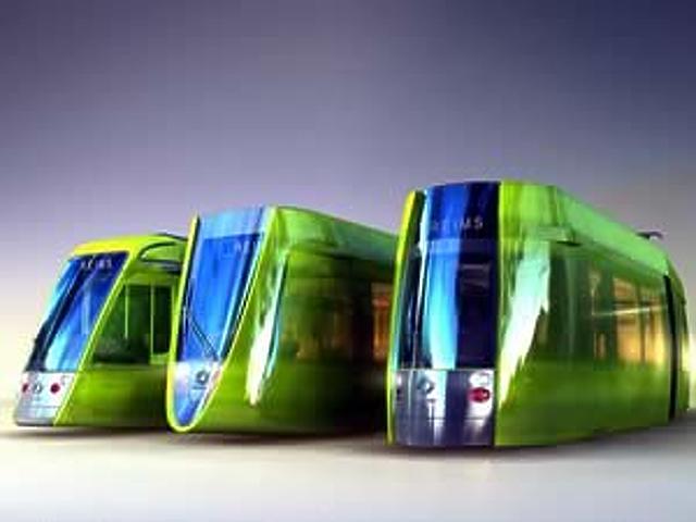 Gyöngyház-színű Alstom-villamosok