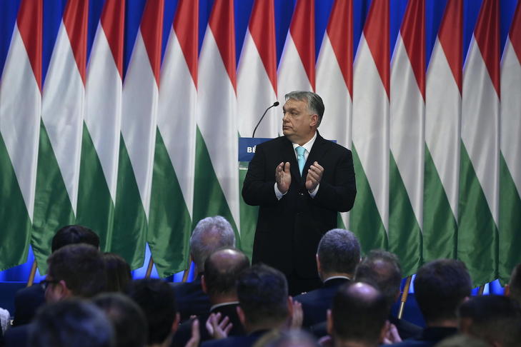 A háborúból kimaradunk, az inflációt legyaluljuk - mondta Orbán Viktor a szombati évértékelőjén. Fotó: MTI