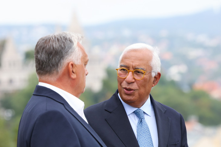 Orbán Viktor és António Costa találkozója Budapesten 2025. szeptember 10-én 