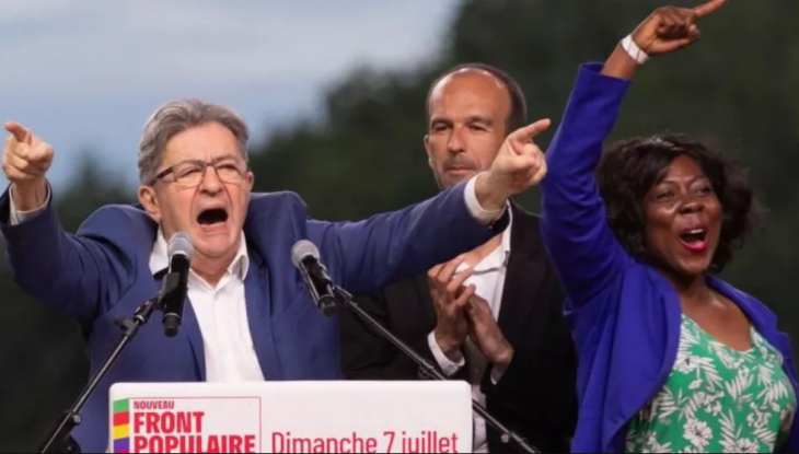 Jean-Luc Mélenchon, az Új Népfront vezére így ünnepelte a győzelmet