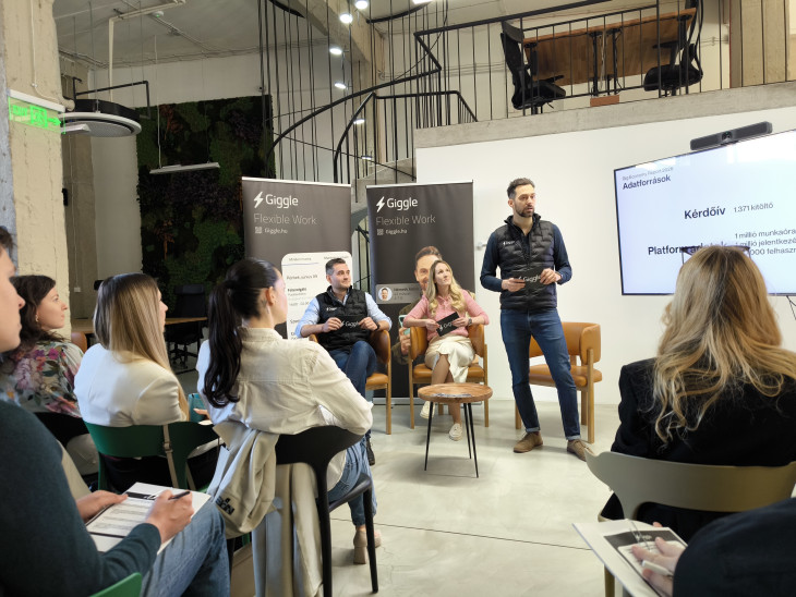 A Giggle szakértői: Birizdó Ádám (a jobb oldalon), Simon Anilla és Sebestyén Ádám