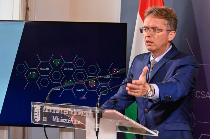 Új rendszer várja a diákokat - közölte Hankó Balázs kulturális és innovációs miniszter