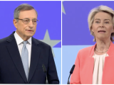 Mario Draghi és Ursula von der Leyen