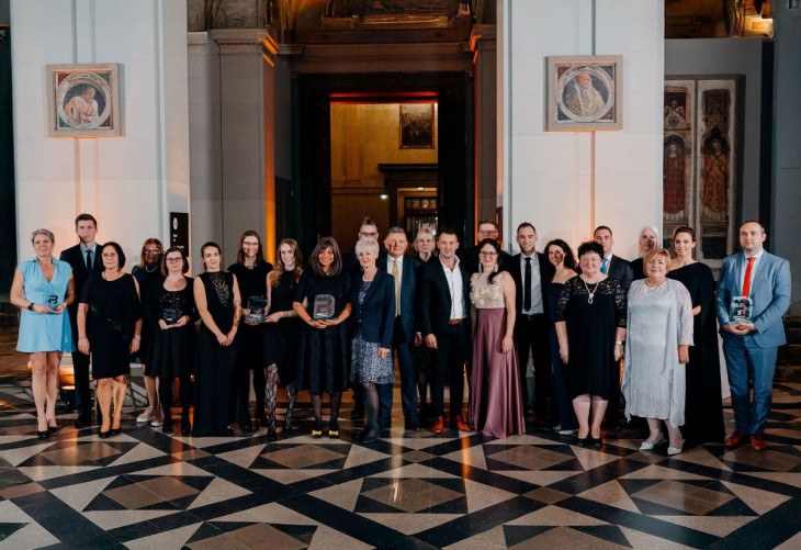 A BioTechUSA idei díjazottjai a Szépművészeti Múzeumban rendezett gálán