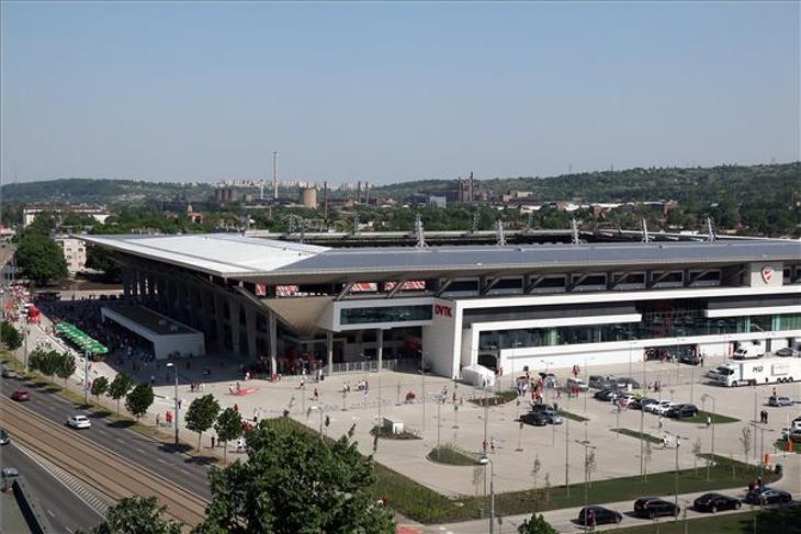 A DVTK csapatának otthont adó új Diósgyőri Stadion 2018. május 5-én, az avató napján