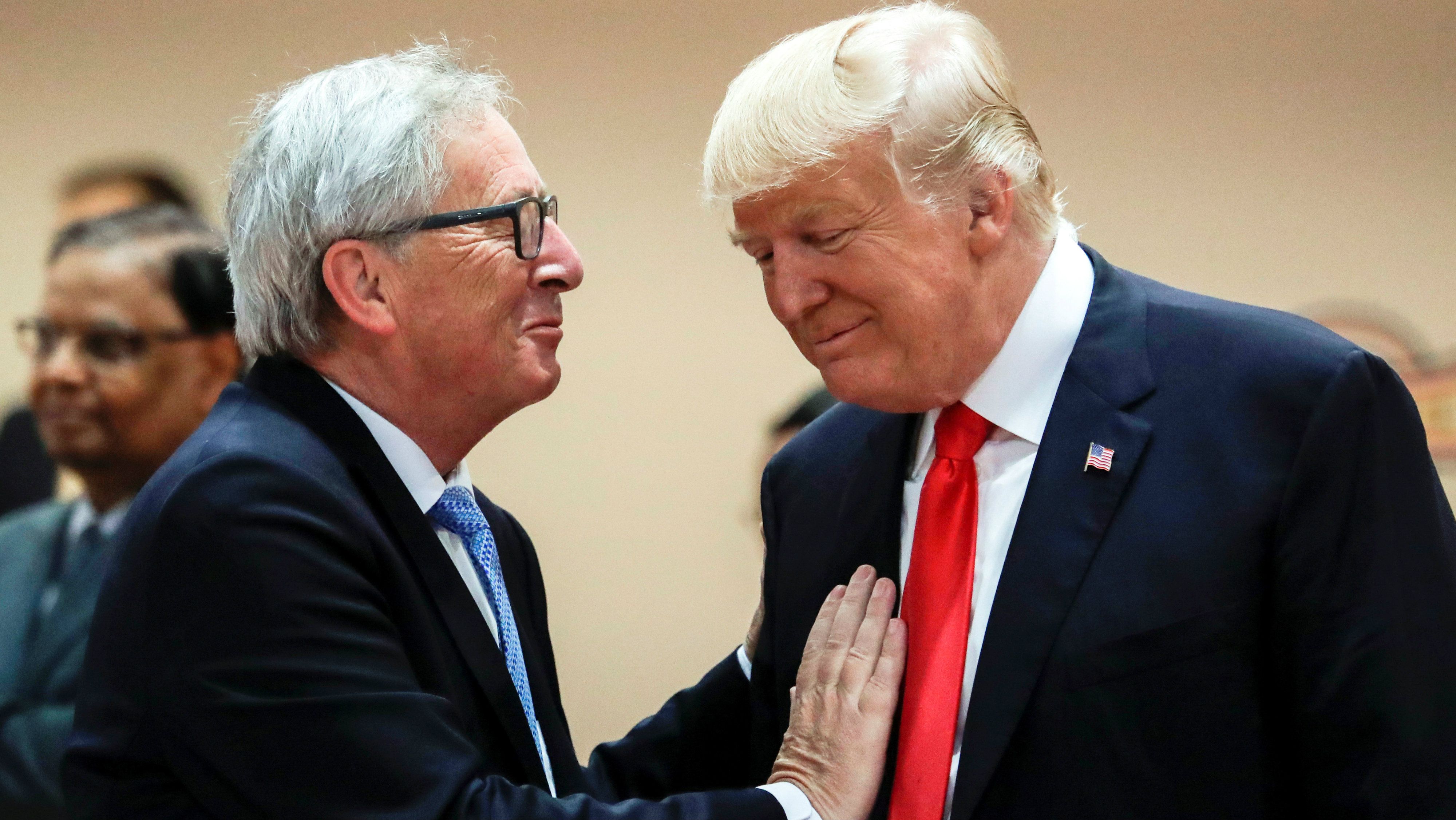Juncker és Trump (Reuters)