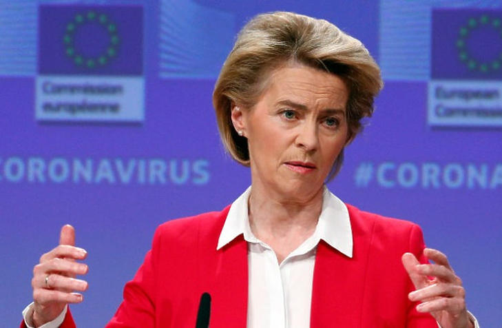 Ursula von der Leyen is keményen bírálta Orbán Viktort és az új pedofil-törvényt (fotó: MTI/EPA)