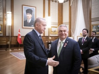 Orbán Viktor miniszterelnök és Recep Tayyip Erdogan török elnök. Fotó: MTI/Miniszterelnöki Sajtóiroda/Benko Vivien Cher