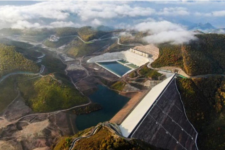 A Fenging tároló-erőmű, a világ legnagyobb szivattyús tározója. Fotó: State Grid Corp of China