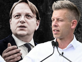 Várhelyi Olivér és Magyar Péter a DK képén