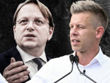 Várhelyi Olivér és Magyar Péter a DK képén