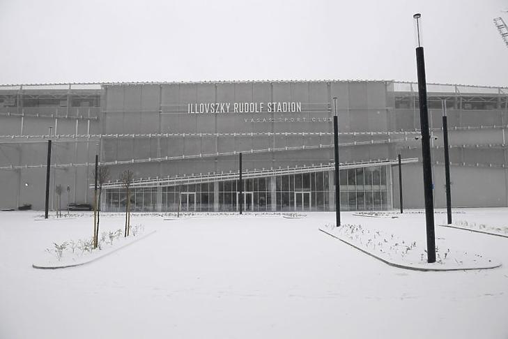 A Vasas épülő új stadionja (Fotó: MTI)
