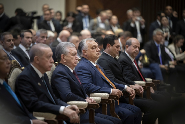 Ilyesmire lehet számítani -  a kép a Türk Államok Szervezetének csúcstalálkozóján készült Biskekben 2024. novemberében. 