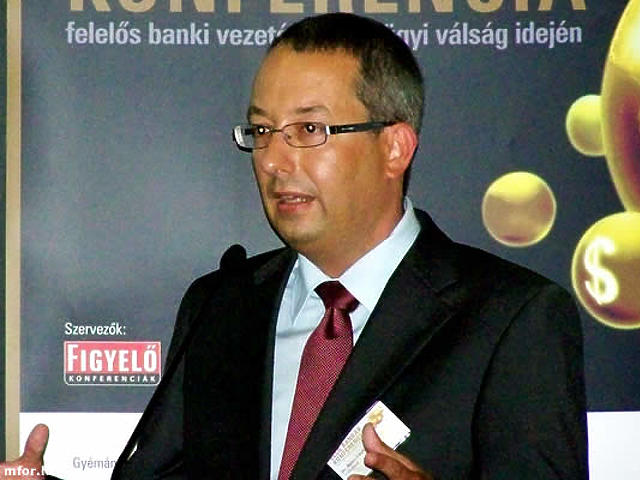 Balázs László, a Volksbank elnök-vezérigazgatója