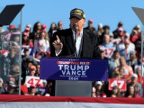 Donald Trump egy kampányrendezvényen