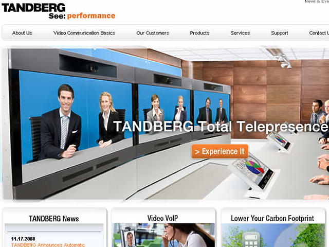 9. Tandberg.com - 1,5 millió dollár