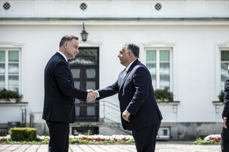 Andrzej Duda és Orbán Viktor egy korábbi felvételen. Lengyelország már bejelentkezett az olimpiarendezésre. Fotó: Miniszterelnöki Hivatal/Fischer Zoltán 