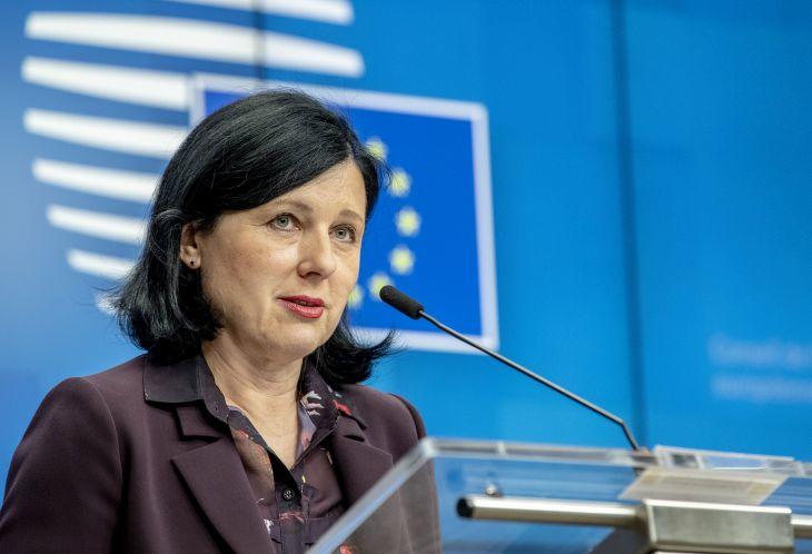 Vera Jourová, az Európai Bizottság alelnöke egy korábbi felvételen. Fotó: Európai Tanács