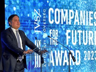 Nagy Márton gazdaságfejlesztési miniszter a Joint Venture Szövetség díjátadó ünnepségén beszélt az új programról. Fotó: MTI/Lakatos Péter