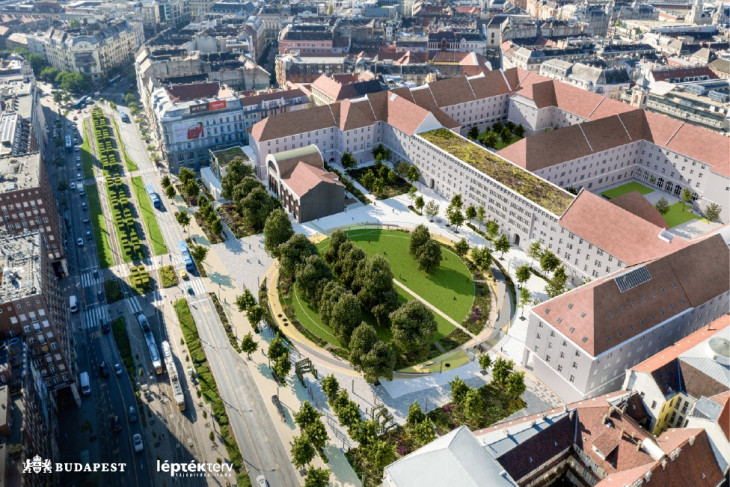 A Városháza Park koncepcióterve