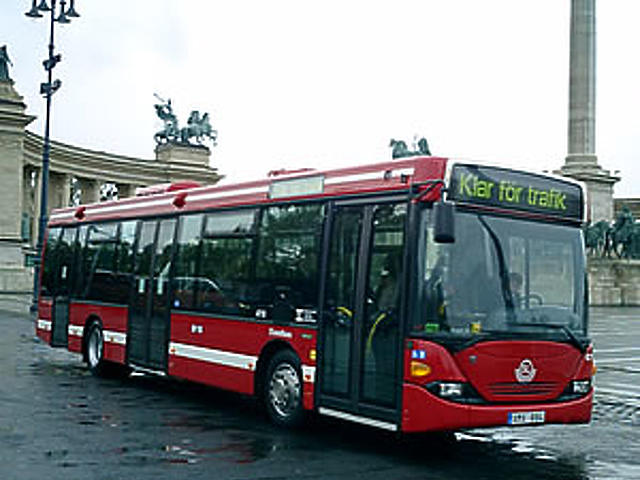 Svéd városi busz Budapesten