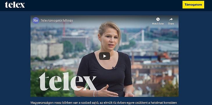 Munk Vera beszél a Telex adománygyűjtő videójában