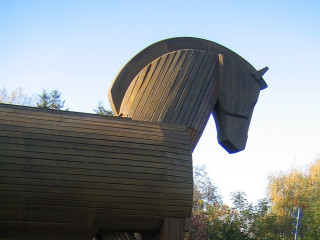 A trójai faló a mecklenburgi Ankershagenban