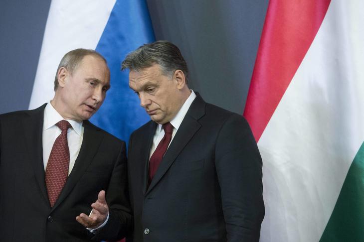 Vlagyimir Putyin és Orbán Viktor megérti egymást. Fotó: MTI/Koszticsák Szilárd