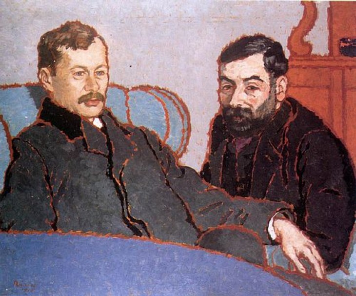 Rippl-Rónai József: Petrovics Elek és Meller Simon  arcképe (1910). Fotó: Wikipédia, Magyar Nemzeti Galéria