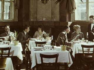 Nyugati pályaudvar - étterem a 60-as években. Fotó: Fortepan