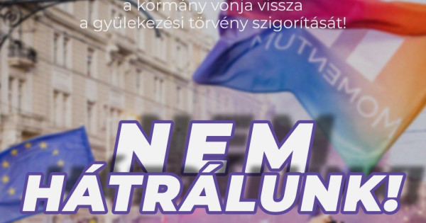 A Momentum felhívása a tüntetésre