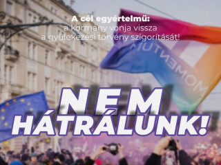 A Momentum felhívása a tüntetésre