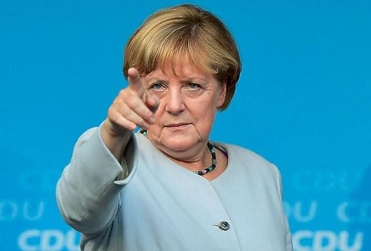 Angela Merkel német kancellár. Fotó: Tobias Schwarz/AFP