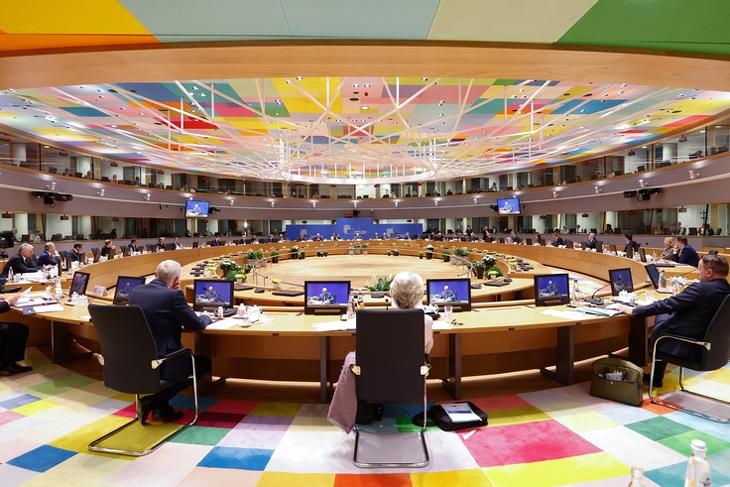 EU-csúcs Brüsszelben 2022. március 24-én. (Forrás: Európai Tanács)