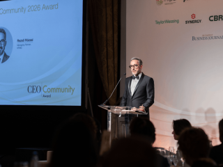 Rózsai Rezső, a KPMG vezérigazgatója a díjátadón