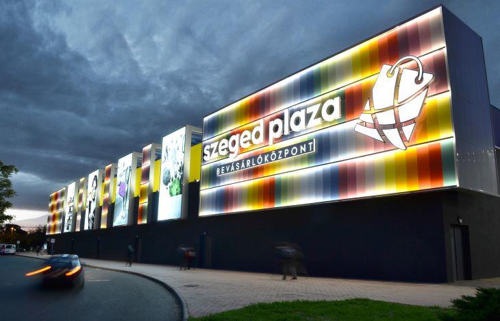 A Szeged Plaza új külső homlokzata (fotó: Indotek Group)