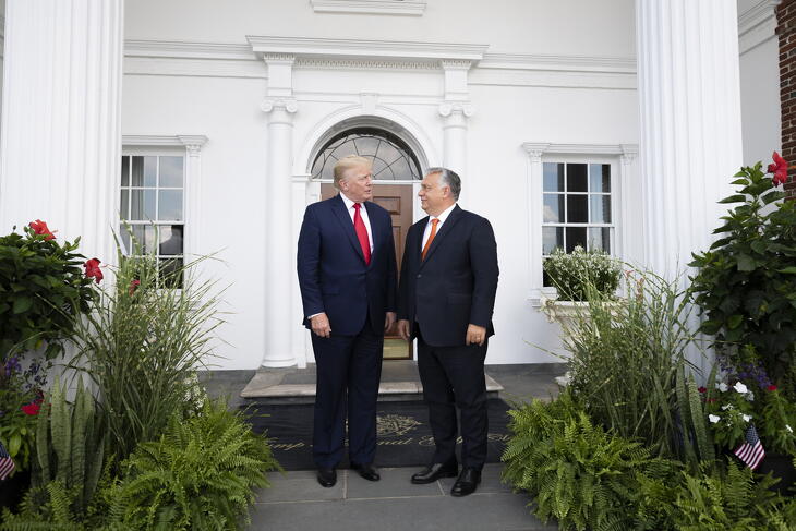 Donald Trump és Orbán Viktor találkozóin hagyományosan jó a hangulat