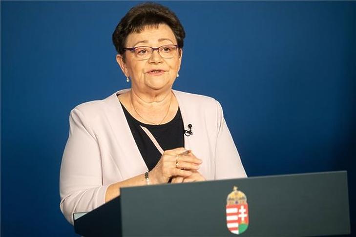 Müller Cecília egy régebbi alkalommal. (Fotó: MTI/kormany.hu/Botár Gergely)