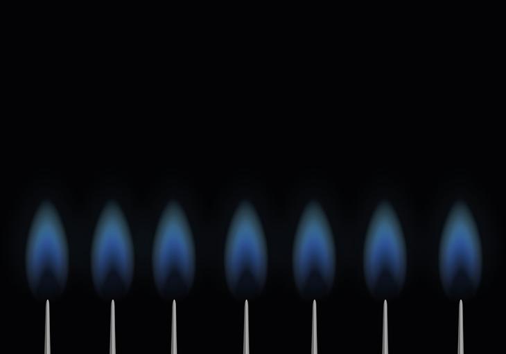Kevesebb fogyasztás, kevesebb földgáz. Fotó: Pixabay