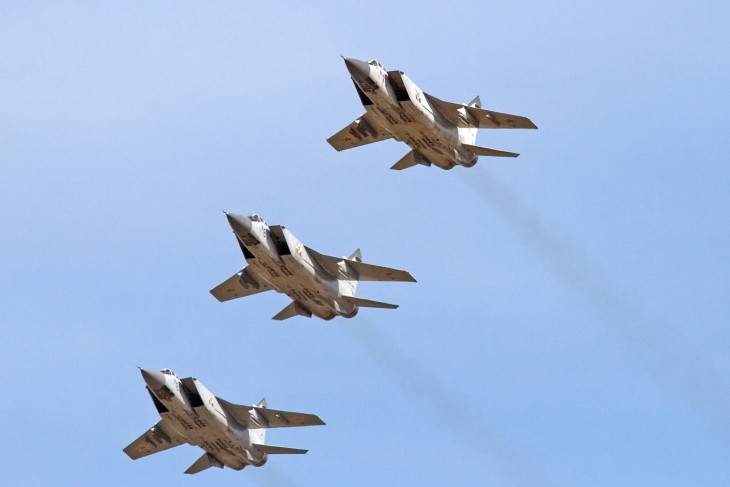 Az orosz légierő MiG-31-esei - valahogy így repkedtek az észt légtérben is