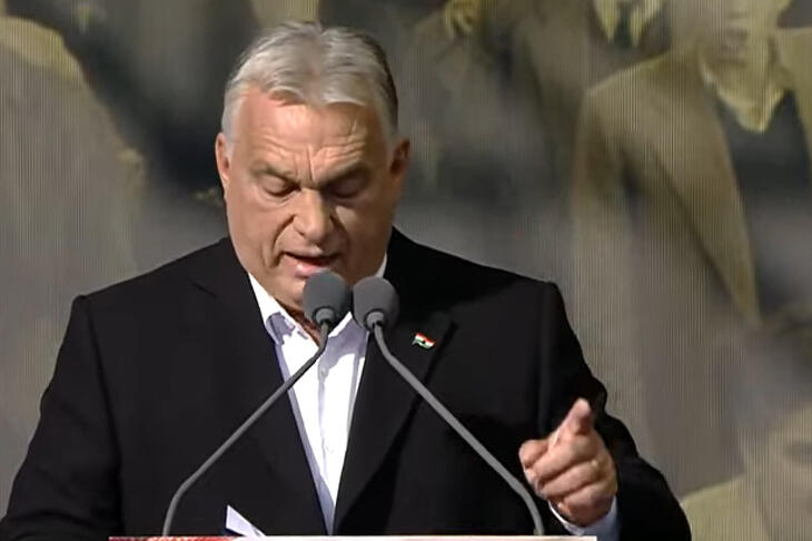 Keményen üzent Magyar Péternek Orbán Viktor a Millenárison tartott beszédben - de a nevét nem ejtette ki YouTube/Orbán Viktor 