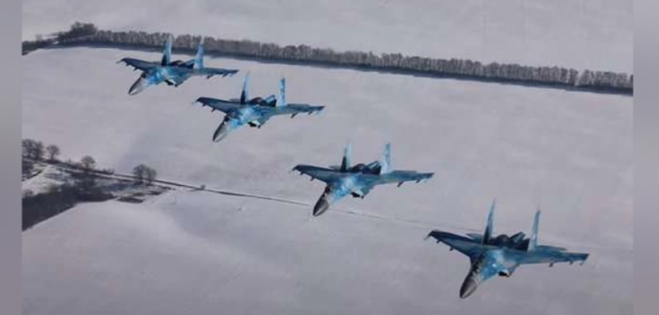 Az ukrán légierő repülőinek főleg délen volt most dolguk. Fotó: UNN