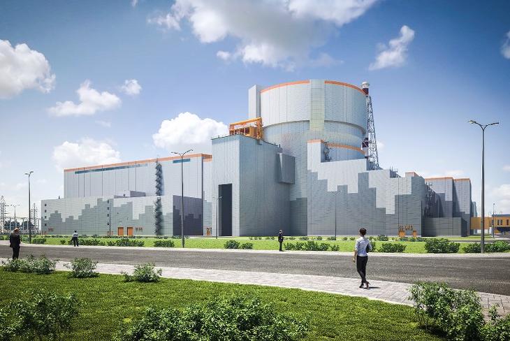 Az új paksi reaktorépület látványterve. Ennél nagyobb kapacitást építenek a lengyelek. Fotó: paks2.hu)